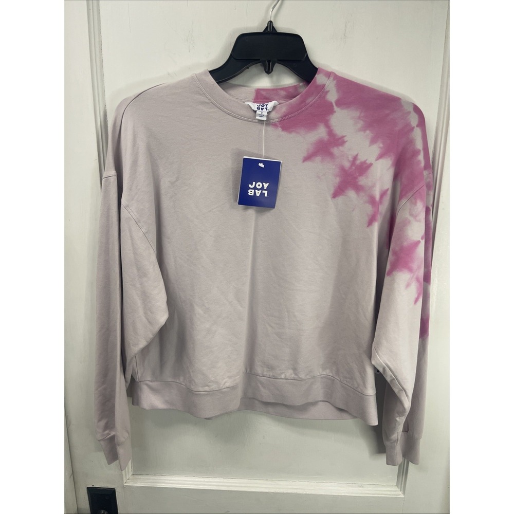 JoyLab Women's Pink Tie-Dye Soft Lightweight Sweatshirt - Size XS - NWT